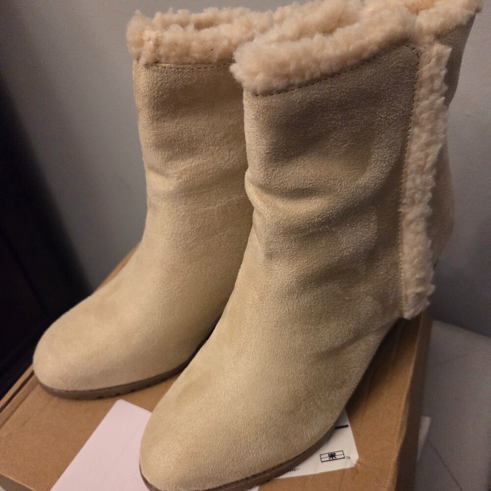 Journee Collection Nonie Ivovy Faux Suede, Women's Boots, Size 8
